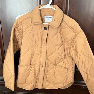 Old Navy Women's Camel Quilted Puffer Jacket